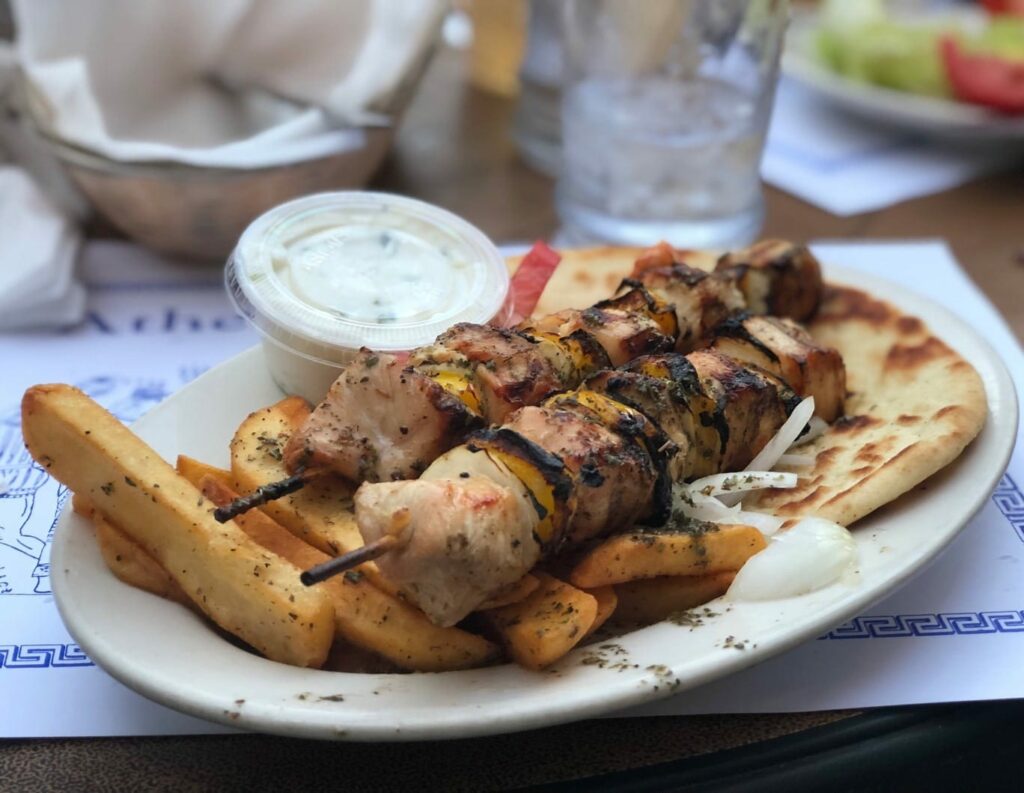 Athenian Room is a classic spot to get dinner in Lincoln Park. Bring your dog and sit outside on the patio or sit at a cozy table inside.